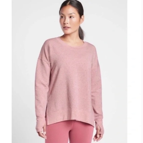Athleta S Balance Pullover Top Victorian Berry Multi XS - Picture 1 of 7